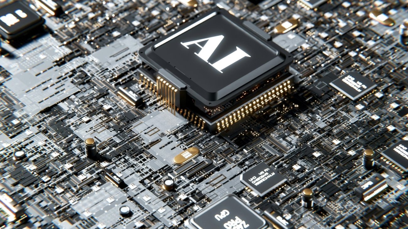 a computer chip with the letter a on top of it